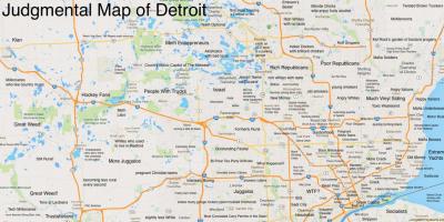 Julgamento mapa de Detroit