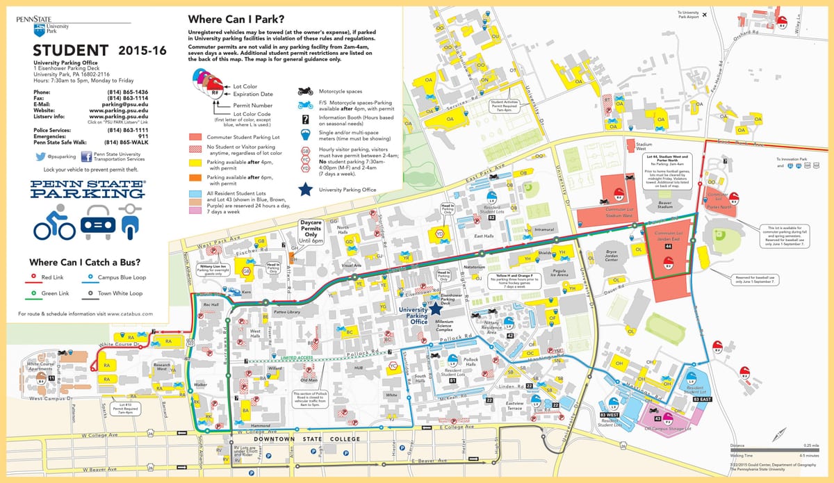 mapa de Detroit estacionamento