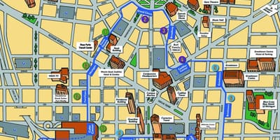 Detroit atrações mapa