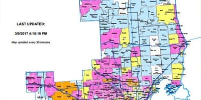 Detroit edison queda de energia mapa