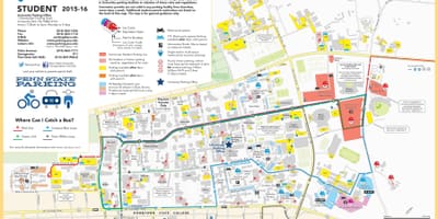 Mapa de Detroit estacionamento
