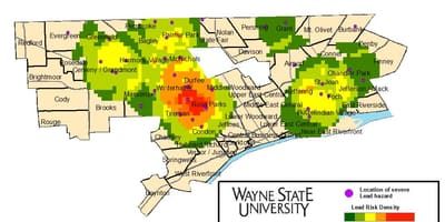 Mapa de Detroit de segurança